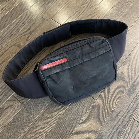 red prada waist bag|prada nylon tote bag black.